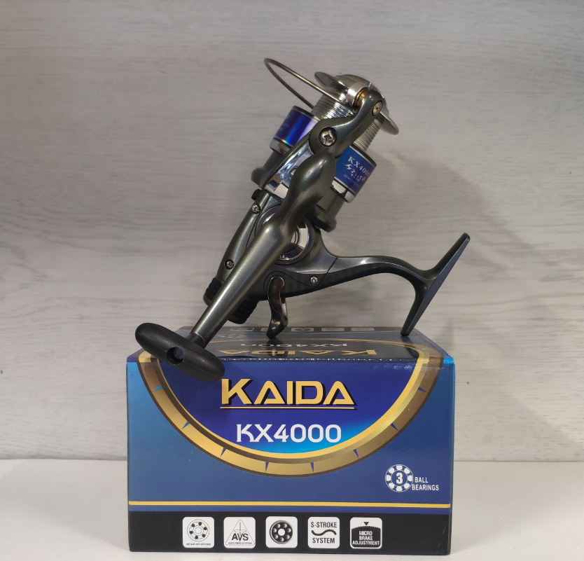 Катушка с байтранером Kaida KX-4000-3BB Катушка для рыбалки